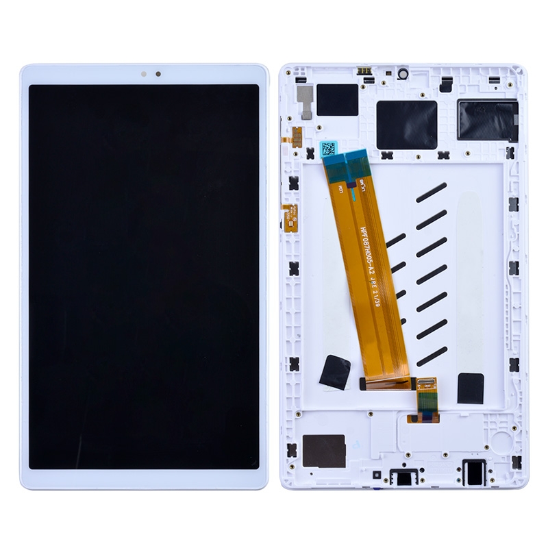 LCD Screen Digitizer Assembly with Frame for Samsung Galaxy Tab A7 Lite (2021) T220 (WIFI Version) - White