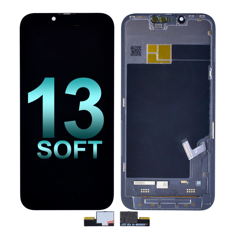 Premium Soft OLED Screen Digitizer Assembly with Portable IC for iPhone 13 (Aftermarket Plus) - Black