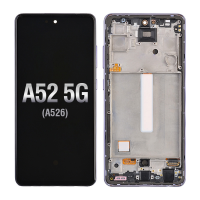  OLED Screen Digitizer Assembly With Frame for Samsung Galaxy A52 4G A525/ A52 5G (2021) A526 (Premium) - Awesome Violet