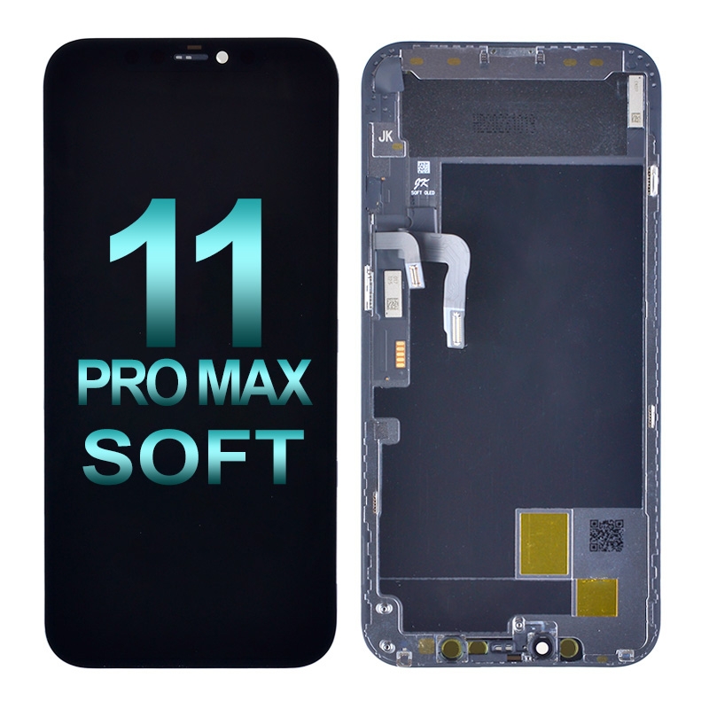 Premium Soft OLED Screen Digitizer Assembly with Portable IC for iPhone 11 Pro Max (Aftermarket Plus) - Black