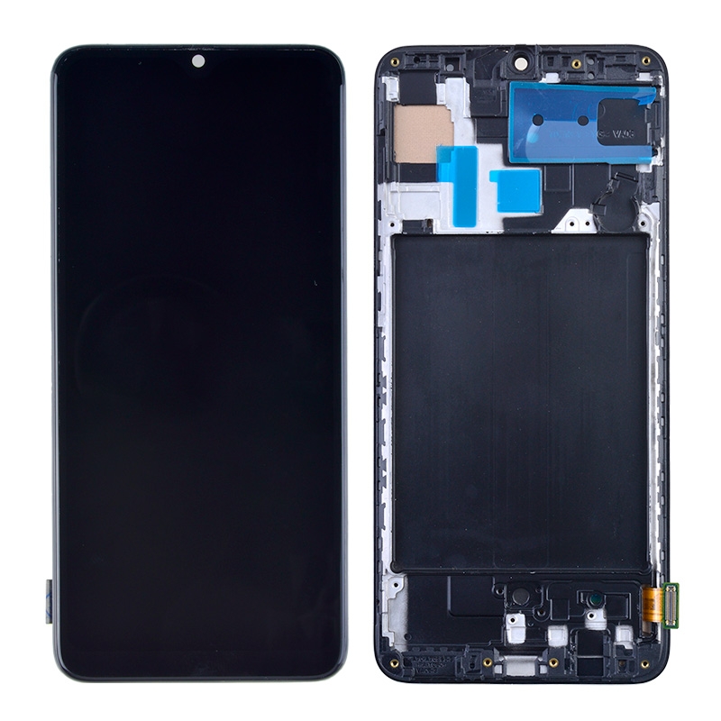 LCD Screen Digitizer Assembly with Frame for Samsung Galaxy A70 (2019) A705 (Incell) - Black