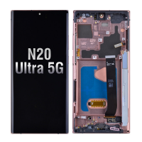  OLED Screen Digitizer Assembly with Frame for Samsung Galaxy Note 20 Ultra N985/ Note 20 Ultra 5G N986 (Premium) - Mystic Bronze