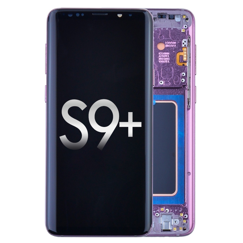 OLED Screen Digitizer with Frame Replacement for Samsung Galaxy S9 Plus G965 (Aftermarket) - Lilac Purple