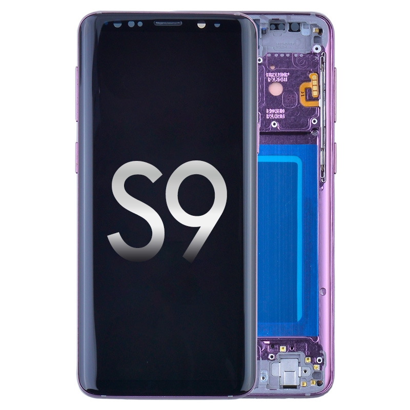 OLED Screen Digitizer with Frame Replacement for Samsung Galaxy S9 G960 (Premium) - Lilac Purple