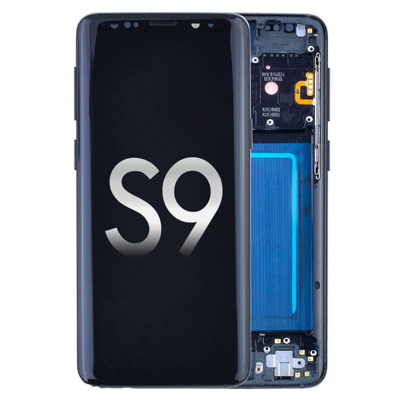 OLED Screen Digitizer with Frame Replacement for Samsung Galaxy S9 G960 (Premium) - Midnight Black