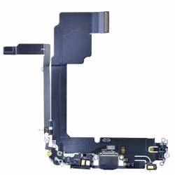  Charging Port with Flex Cable for iPhone 15 Pro Max (High Quality) - Blue Titanium