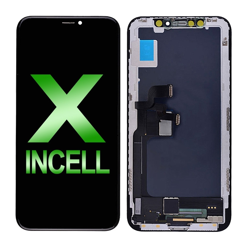 LCD Screen Digitizer Assembly with Frame for iPhone X (Incell/ COG) - Black
