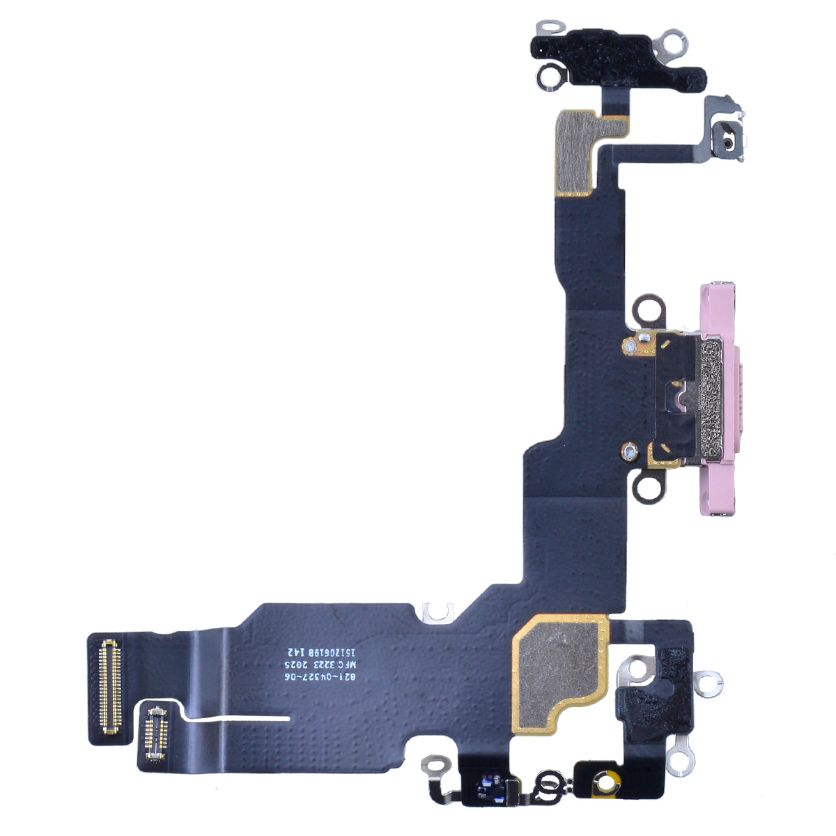 Charging Port with Flex Cable for iPhone 15 (High Quality) - Pink