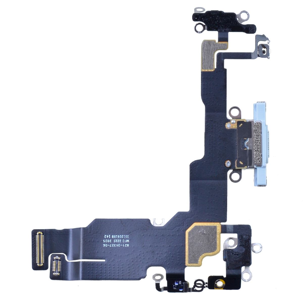 Charging Port with Flex Cable for iPhone 15 (High Quality) - Blue