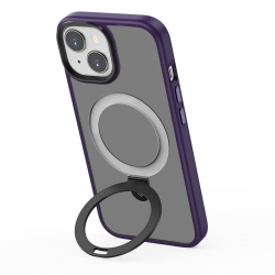  WiWU Magnetic Stand Phone Case for iPhone 15 Plus - Purple