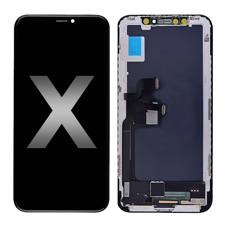 LCD Screen Digitizer Assembly with Frame for iPhone X (JK/ Aftermarket)