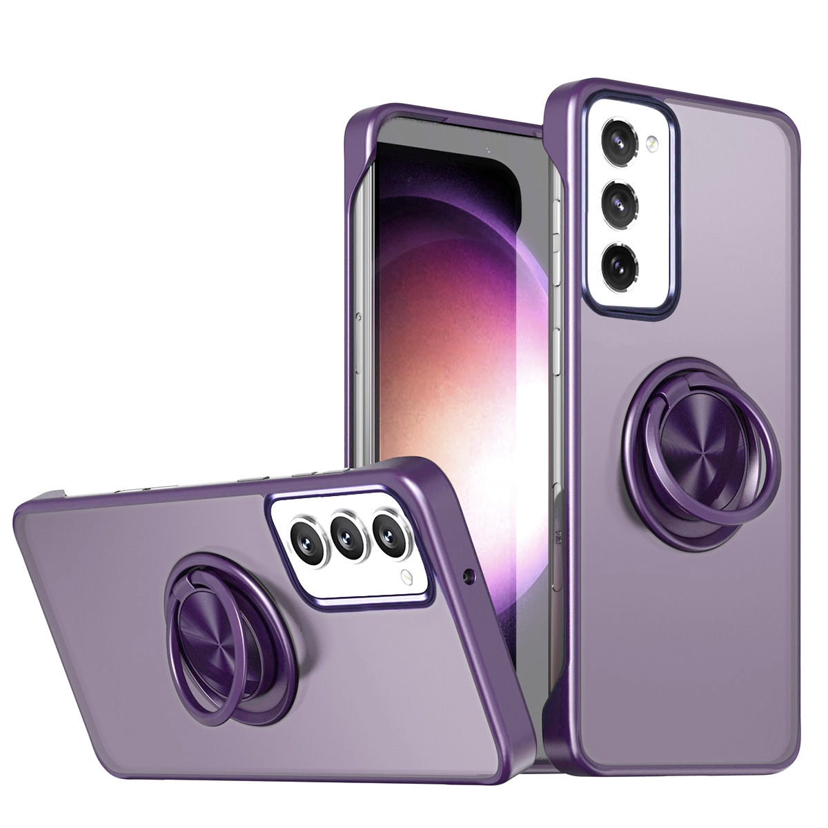 Magnetic Matte PC Case for Samsung Galaxy S23 FE 5G - Purple