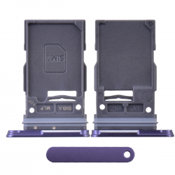  Sim Card Tray for Samsung Galaxy S24 Ultra 5G S928(Single SIM Card Version) - Titanium Violet