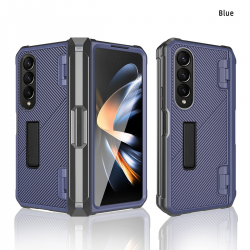  Kickstand Case with Built-in Screen Protector for Samsung Galaxy Z Fold 4 5G - Blue