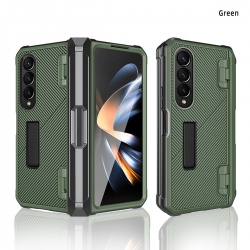  Kickstand Case with Built-in Screen Protector for Samsung Galaxy Z Fold 4 5G - Green
