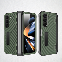  Kickstand Case with Built-in Screen Protector for Samsung Galaxy Z Fold 5 5G - Green