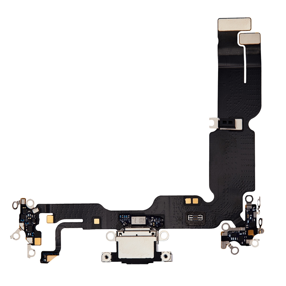 Charging Port with Flex Cable for iPhone 15 Plus (High Quality) - Black