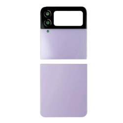  Back Cover with Camera Glass Lens and Adhesive Tape for Samsung Galaxy Z Flip4 5G F721 (Up and down cover) - Bora Purple
