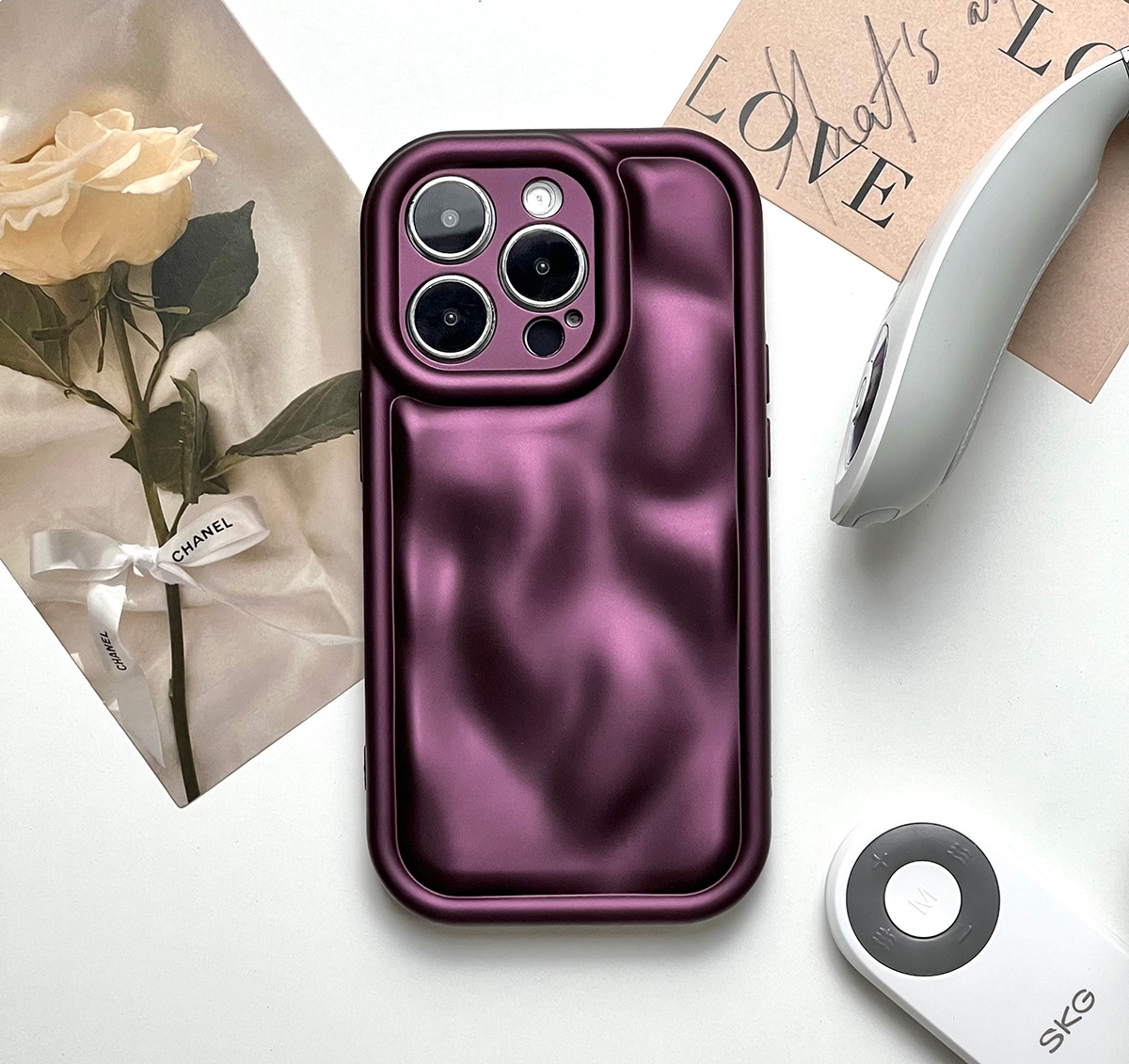 Anti-Drop TPU Case for iPhone 15 Pro - Purple