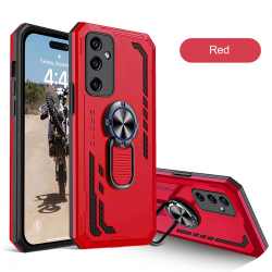  2 in 1 Protect Case with Metal Ring for Samsung Galaxy S24 Plus 5G - Red