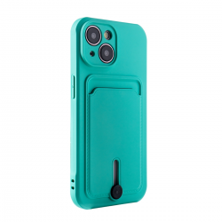  Protect Case with Card Horder for iPhone 15 - Green