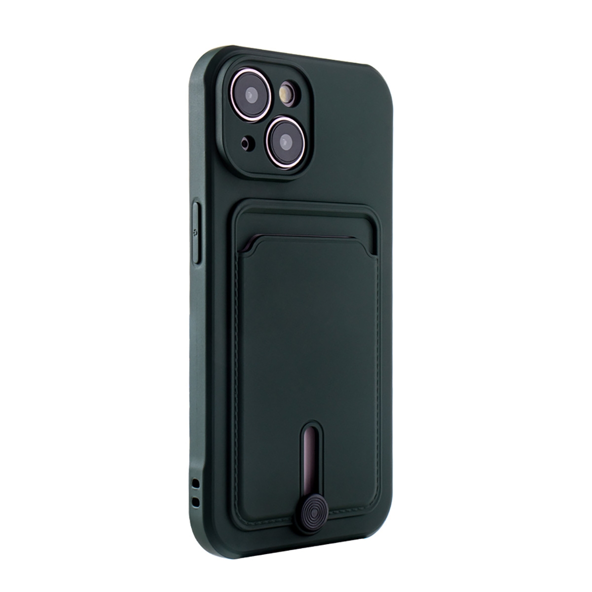 Protect Case with Card Horder for iPhone 15 - Dark Green