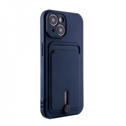  Protect Case with Card Horder for iPhone 15 - Dark Blue