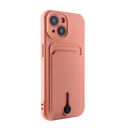 CS-PJ-IP-00002PK Protect Case with Card Horder for iPhone 15 Plus - Pink