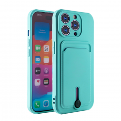  Protect Case with Card Horder for iPhone 15 Pro - Green