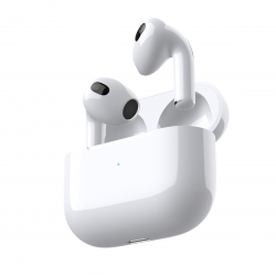  Bluetooth Earphone with MagSafe Charging Case (1:1 AirPods 3rd) - White