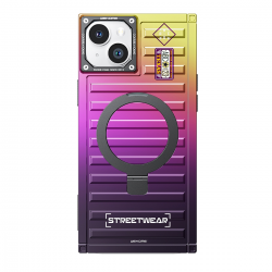  Container Cool Aurora Rectangular Magnetic Phone Case 005 for iPhone 15 Pro Max
