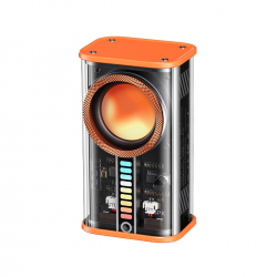  Clear Mecha Wireless Speaker - Orange