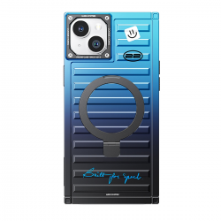  Container Cool Aurora Rectangular Magnetic Phone Case 008 for iPhone 15 Pro Max