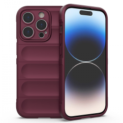  For iPhone 15 Pro Case, TPU Upgraded Camera Protection and Soft Scratch-resistant Microfiber Lining, Slim and Beautiful Shockproof Cover - Purple
