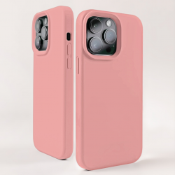  Compatible with iPhone 15 Pro Case, Silicone Shockproof Soft Slim Thin Phone Case, Compatible with MagSafe - Pink