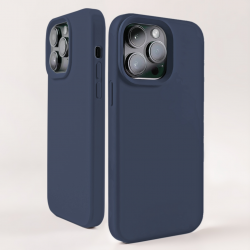  Compatible with iPhone 15 Pro Case, Silicone Shockproof Soft Slim Thin Phone Case, Compatible with MagSafe - Blue