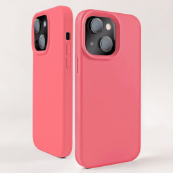  Compatible with iPhone 15 Case, Silicone Shockproof Soft Slim Thin Phone Case, Compatible with MagSafe - Hot Pink