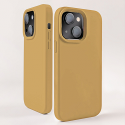  Compatible with iPhone 15 Case, Silicone Shockproof Soft Slim Thin Phone Case, Compatible with MagSafe - Gold