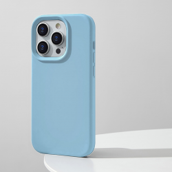  Compatible with iPhone 14 Pro Max Case, Silicone Shockproof Soft Slim Thin Phone Case, Compatible with MagSafe - Light Blue