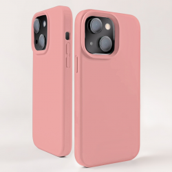  Compatible with iPhone 15 Case, Silicone Shockproof Soft Slim Thin Phone Case, Compatible with MagSafe - Pink