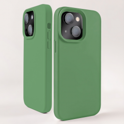  Compatible with iPhone 15 Case, Silicone Shockproof Soft Slim Thin Phone Case, Compatible with MagSafe - Green