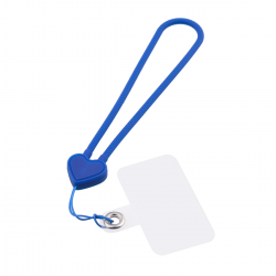  Heart-Shaped Silicone Phone Lanyard, Phone Wristband, Suitable for All Smartphones, Case Anchor - Dark Blue