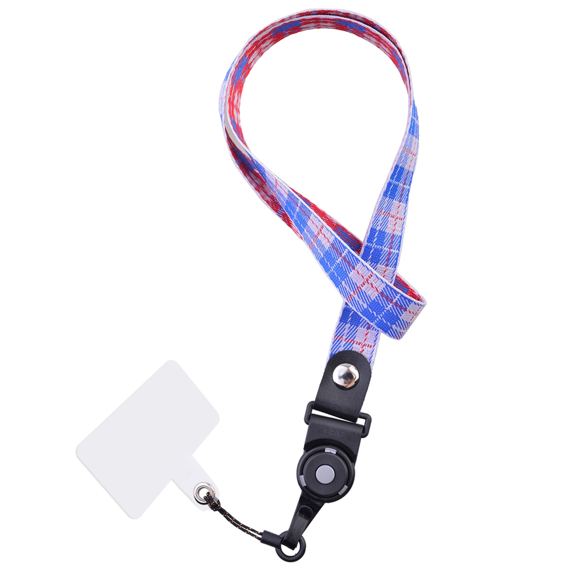 Elastic Neck Strap, Cute Keychain Lanyard, Unisex, Long ID Lanyard, Key Wallet Phone Lanyard - Blue