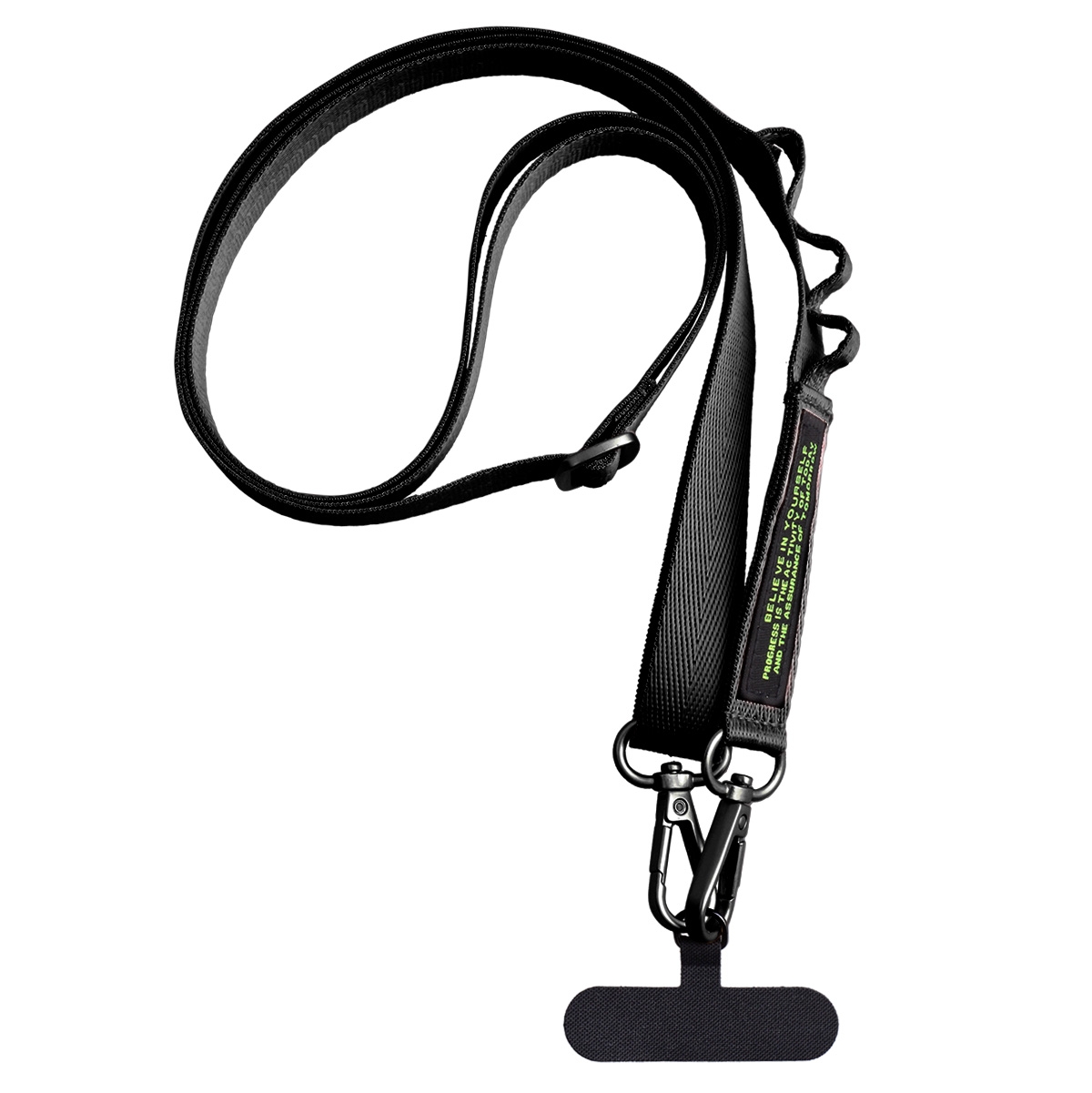 Adjustable Crossbody Phone Neck Strap Lanyard, Compatible with Most Phones, Anti-theft and Anti-fall, Hands-free Phone Lanyard with Clip and Phone Tether - Black