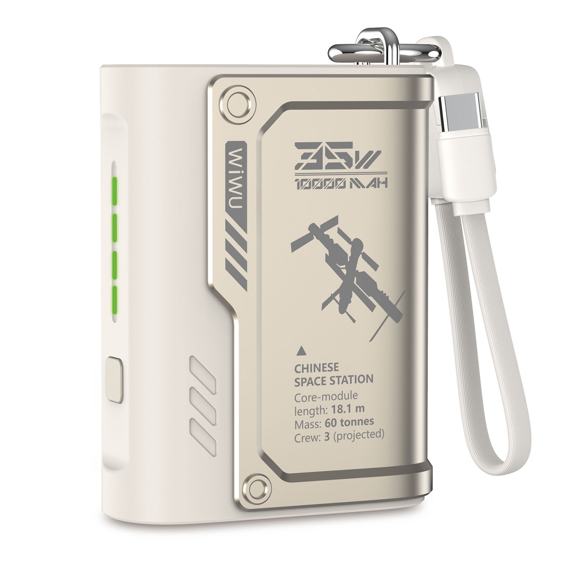 Magnetic Power Bank, MagSafe 10000mAh Battery Pack, Transparent Portable Charger for iPhone16/15 Pro Max/14 Pro Max with 35W USB-C Input/Output - Gold