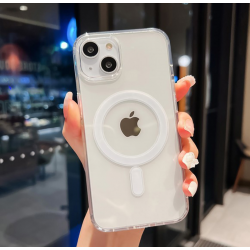  Compatible with iPhone 14 Case Clear, Shockproof Soft Slim Magnetic Phone Case, Compatible with MagSafe Anti-Yellowing
