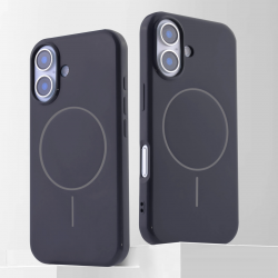 Black Magnetic TPU Case for iPhone 16 Plus