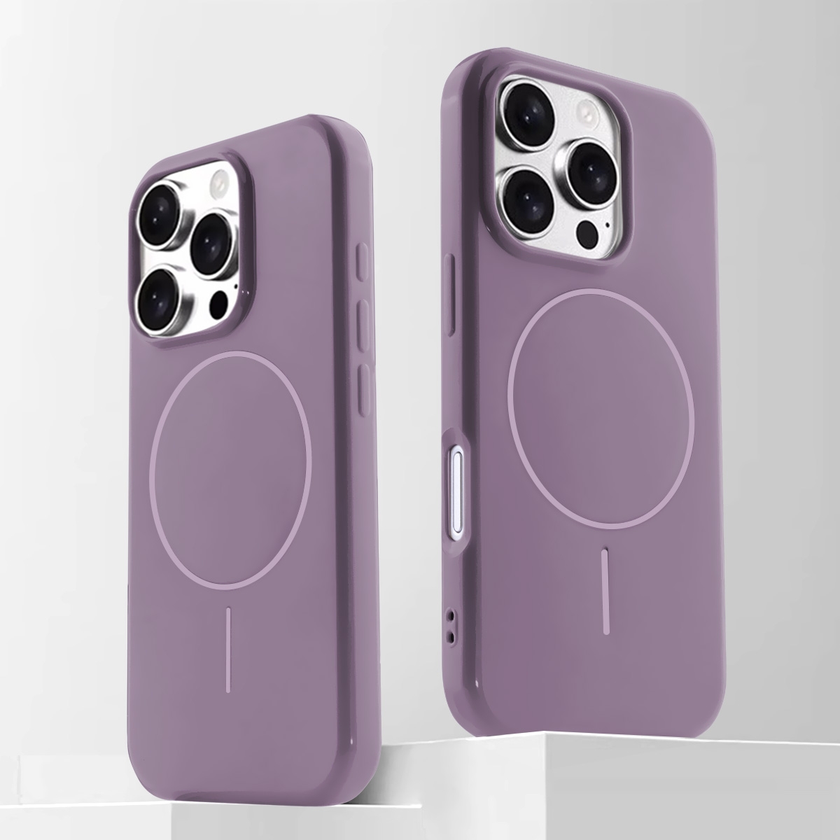 iPhone 16 Pro Dark Purple Magnetic TPU Case