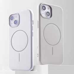 iPhone 15 White Magnetic TPU Case