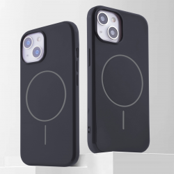 iPhone 15 Black Magnetic TPU Case